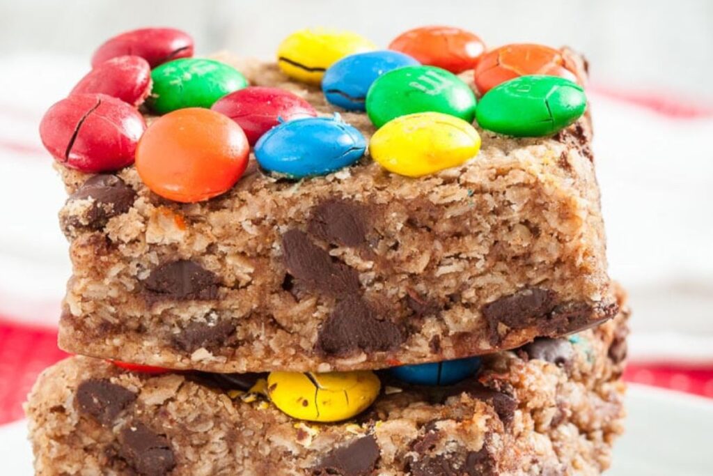 Chewy Monster Cookie Bars 