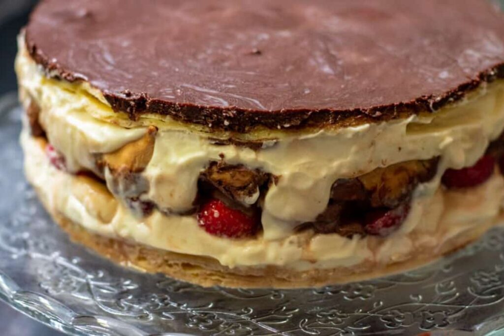 Chocolate Eclair Cake With Choux Pastry