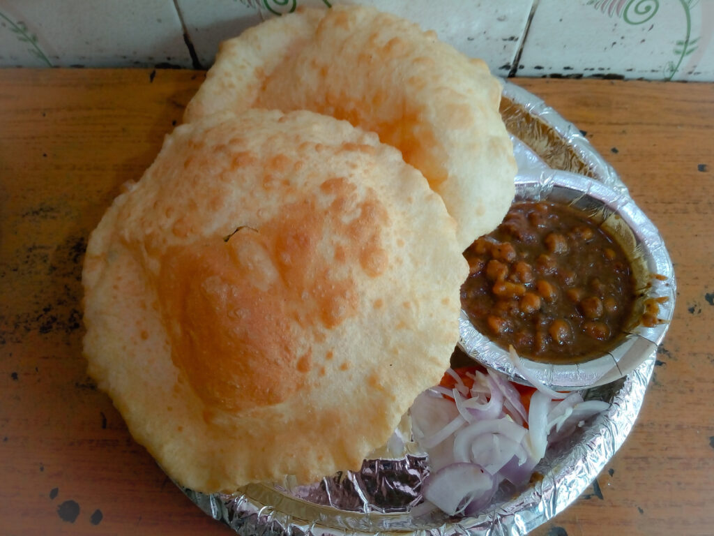 Chole Bhature also known as Chana Bhatura