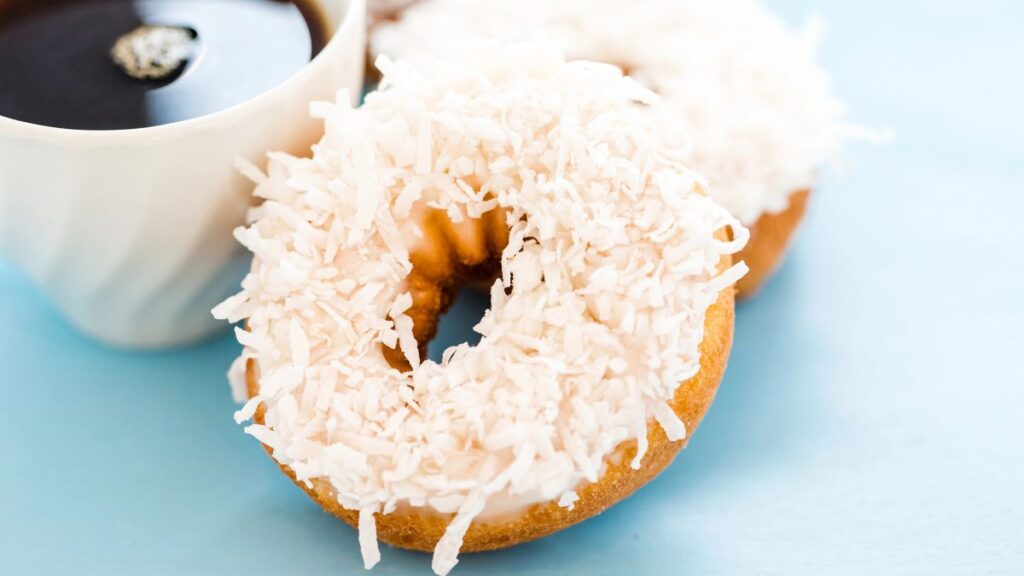 Coconut lime donut