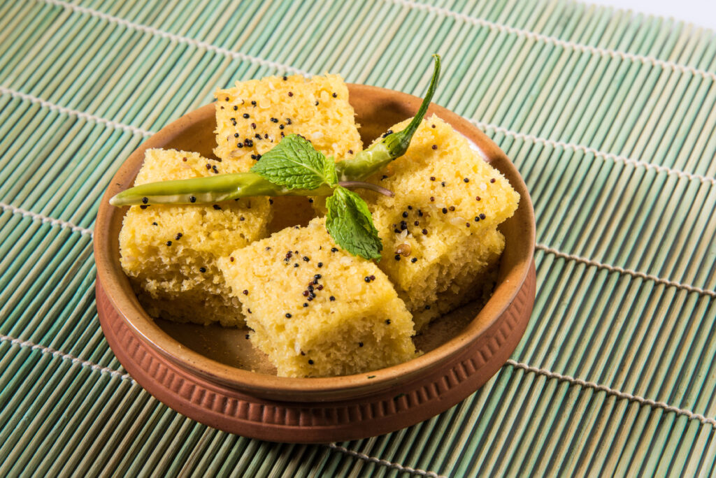 Dhokla indian food,Gujarati Khaman Dhokla