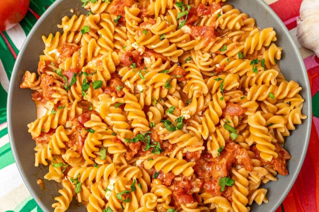 Tomato Chickpea Pasta