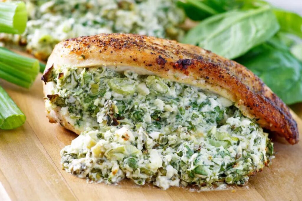 Feta And Spinach Stuffed Chicken Breasts