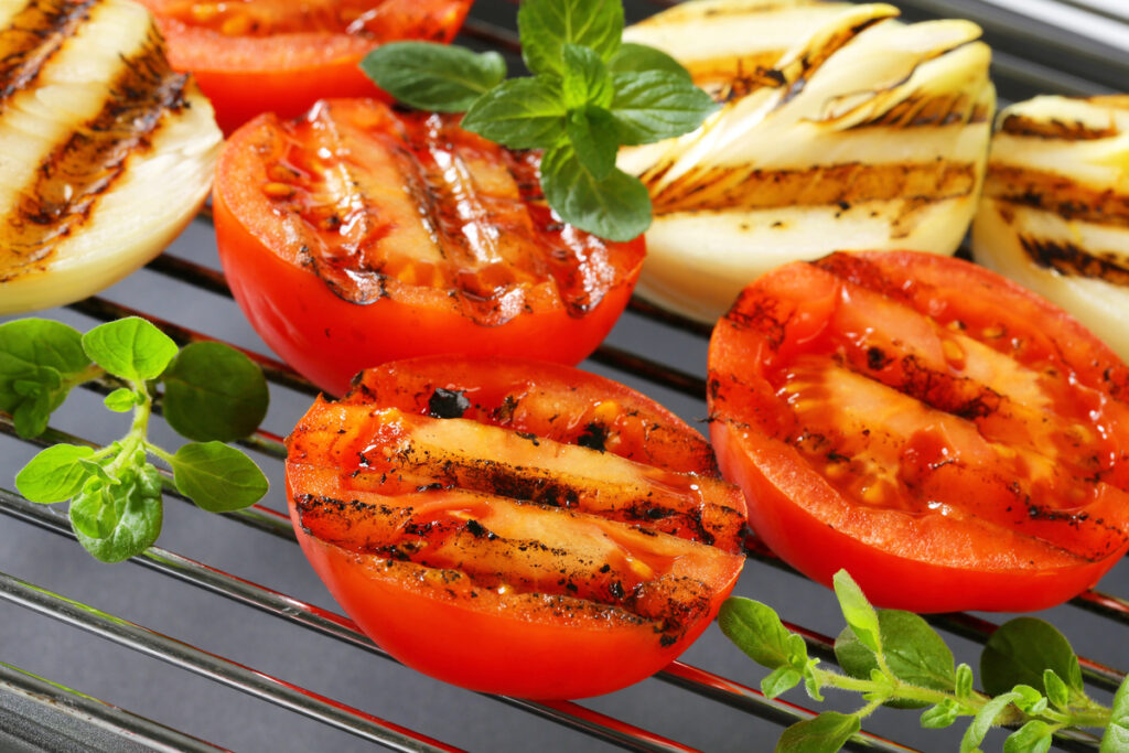 Grilled Tomatoes and Onions