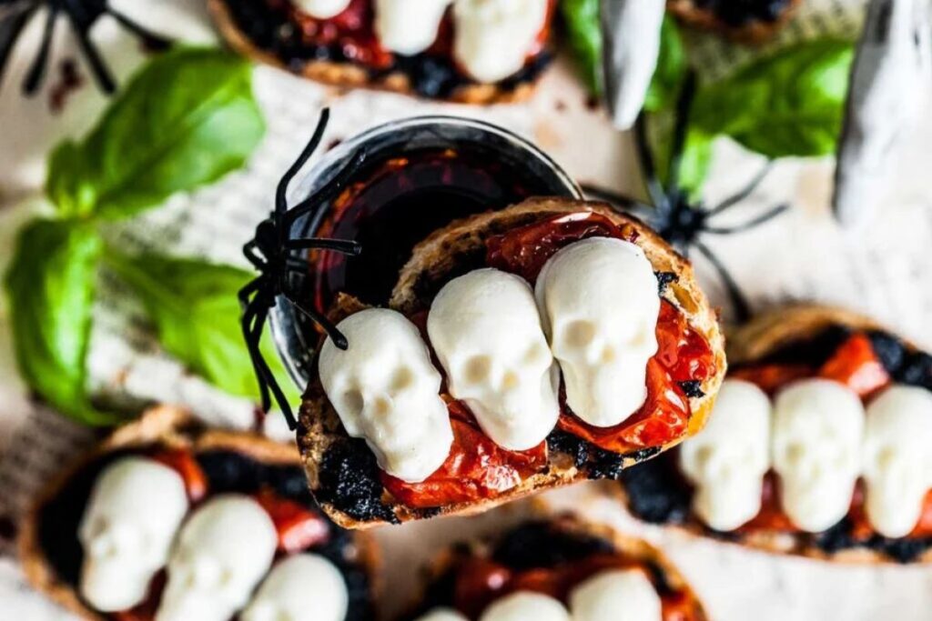 Halloween Bruschetta Appetizer 