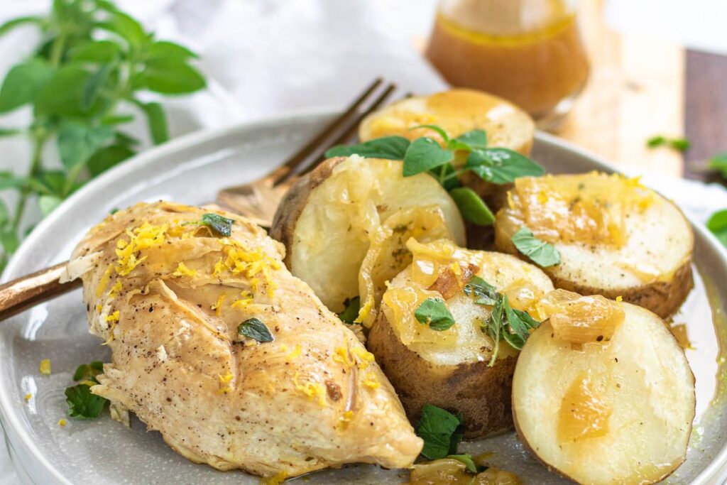 Instant Pot Chicken And Potatoes With Lemon And Herbs