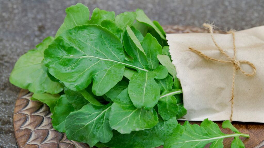 Leafy Greens in Paper Towels