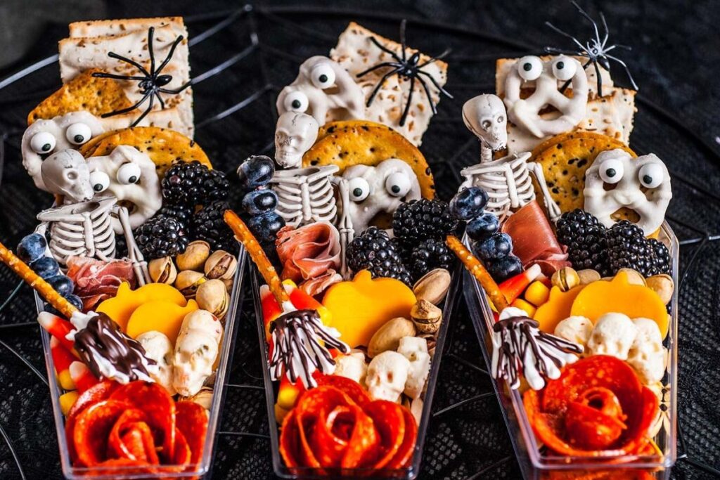 Mini Halloween Charcuterie Boards 