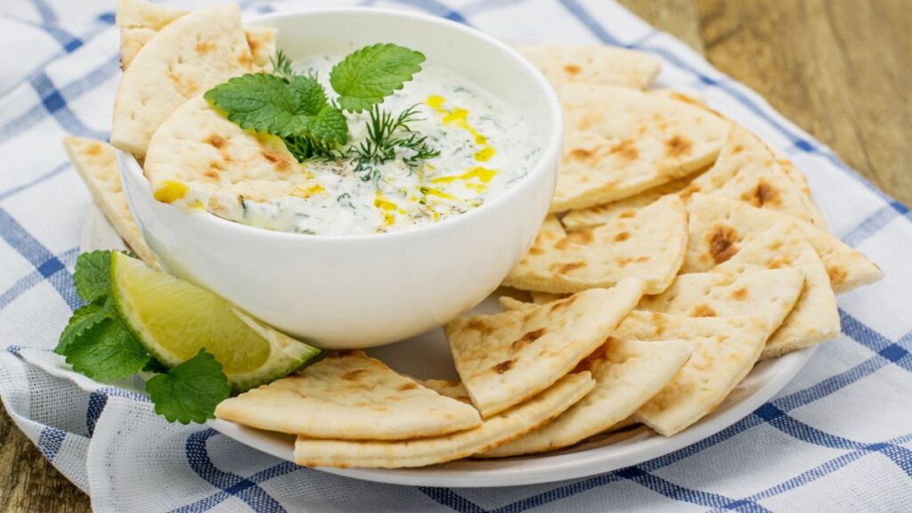 Pita and Tzatziki