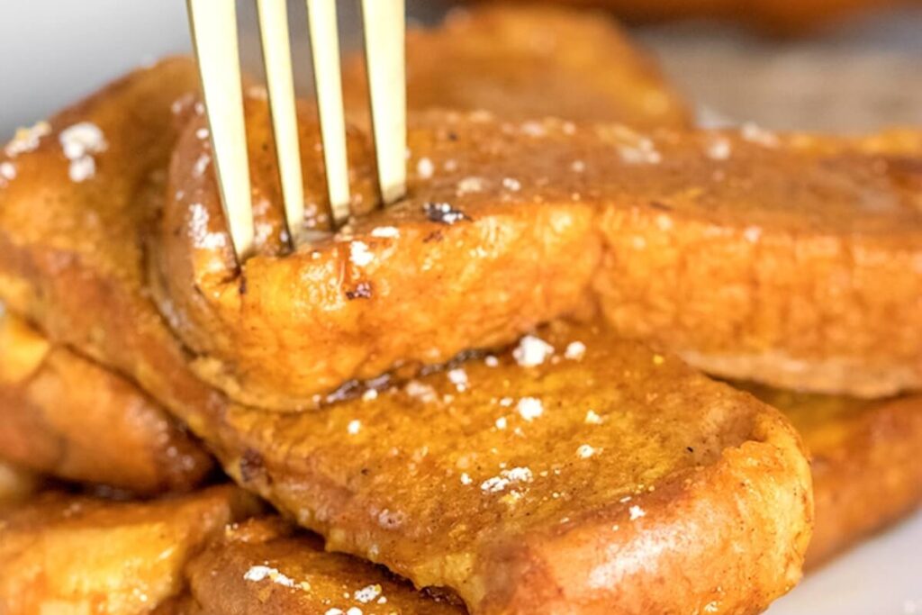 Pumpkin French Toast Sticks 