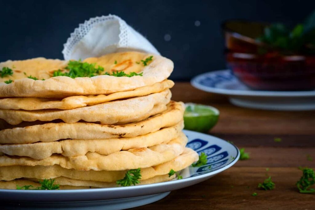 Pumpkin & Garlic Naan Bread 