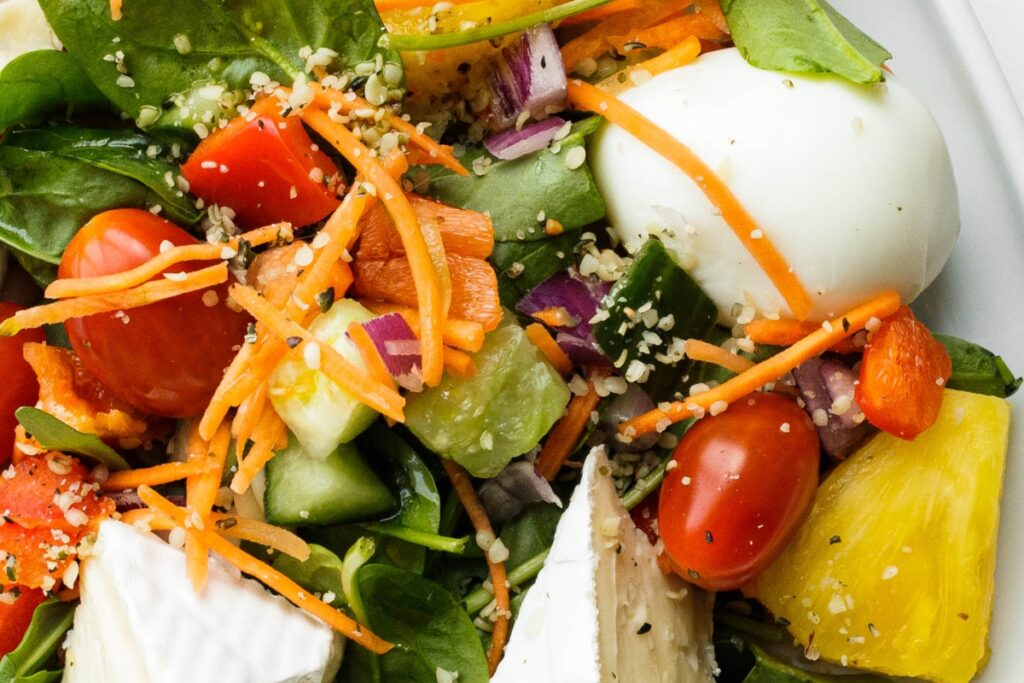 Refreshing Salad With French Brie And Other Goodies