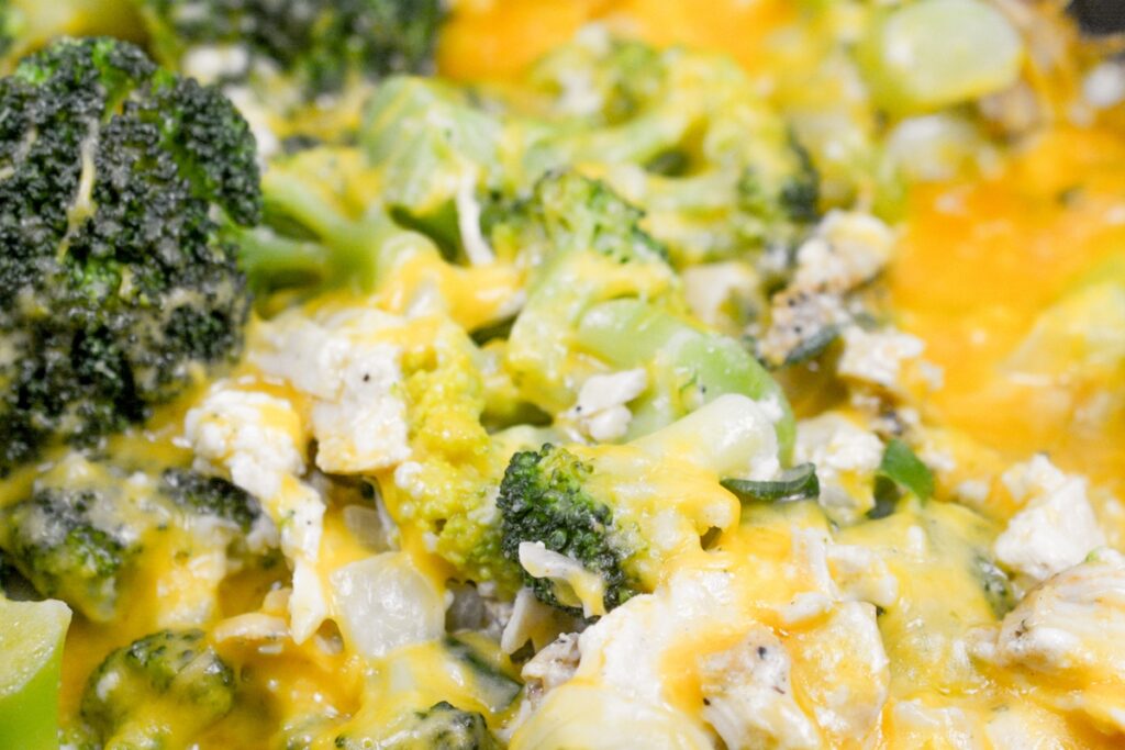 Slow Cooker Keto Chicken Broccoli Casserole 