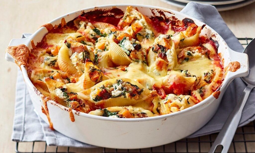 Spinach and Ricotta Stuffed Shells