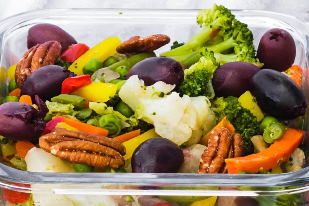 Steamed Vegetable Salad Lunch Box 