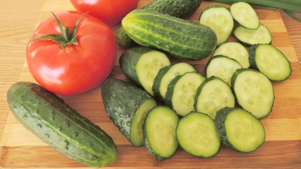 Tomatoes and Cucumbers