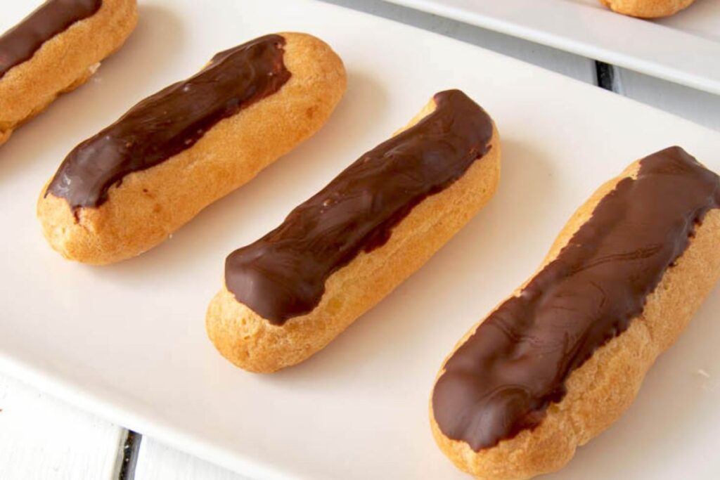 Whipped Cream Chocolate Éclairs