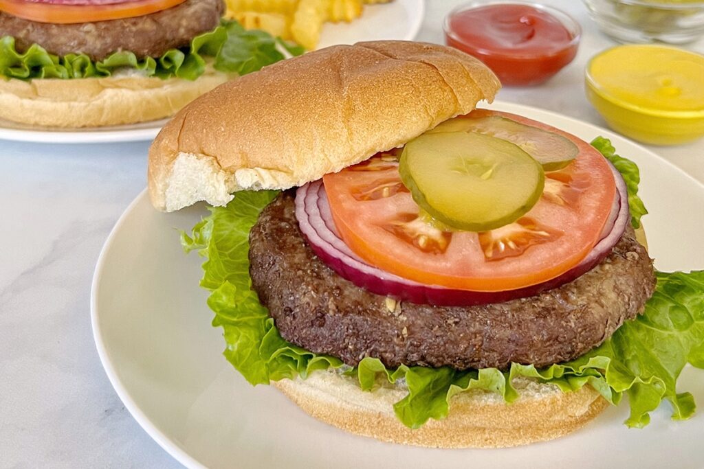 Air Fryer Frozen hamburgers 