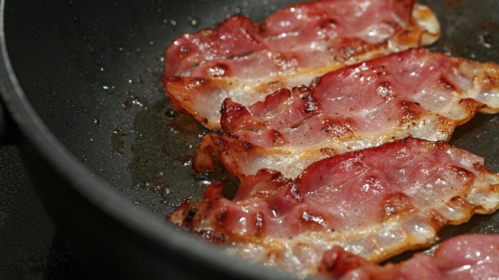 bacon in a pan