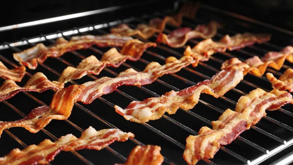 bacon on grill