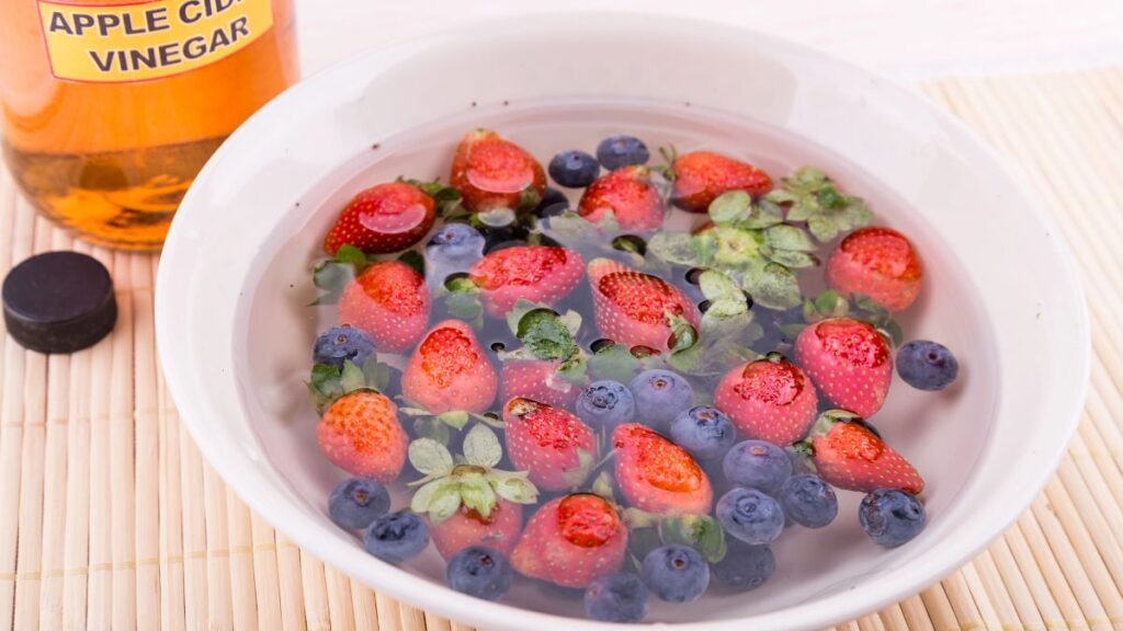 berries and vinegar