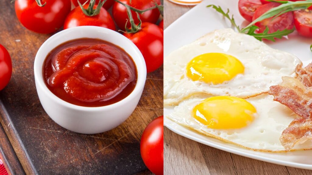 ketchup and eggs