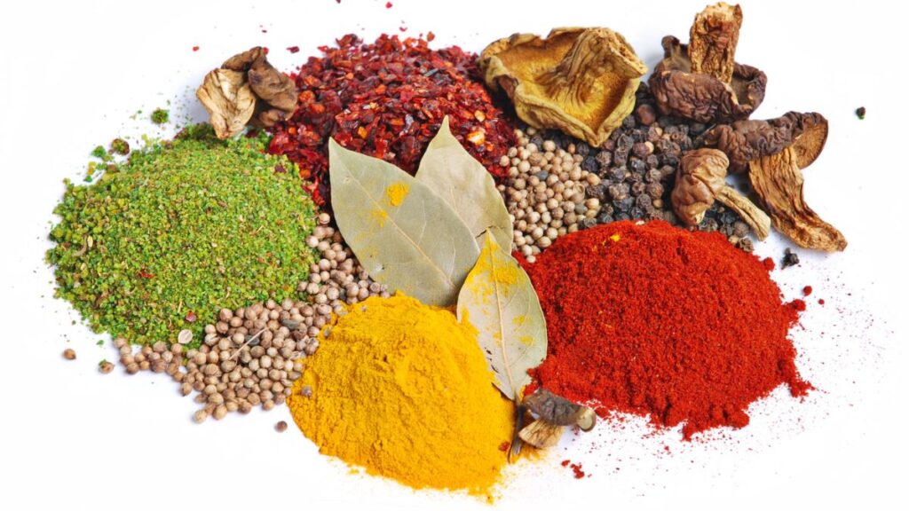 spices spread out