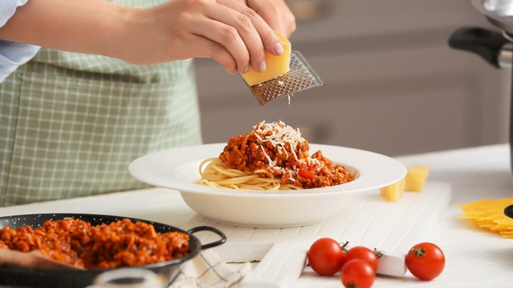 woman making pasta