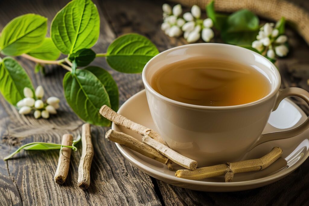 Ashwagandha tea, herbal drink