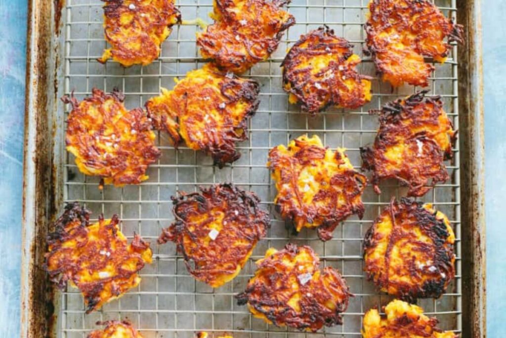 Butternut Squash Fritters With Spiced Yogurt