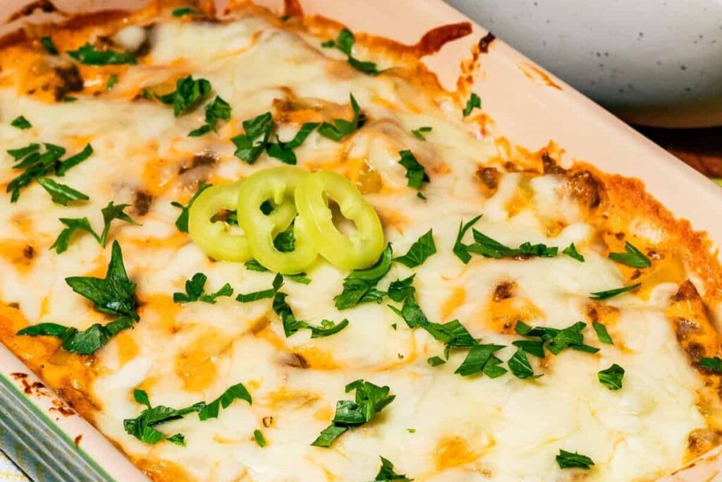 Cheesy Stuffed Banana Pepper Dip With Italian Sausage