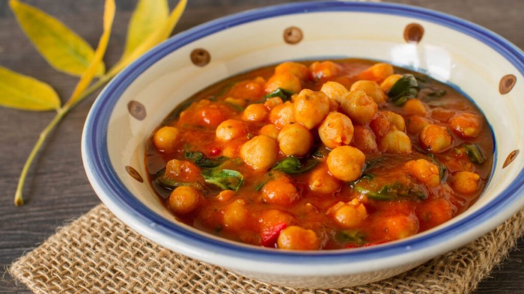 Chickpea and Spinach Curry