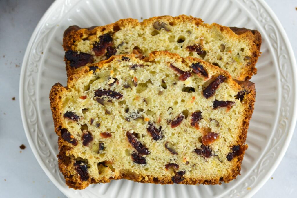 Easy Cranberry Pecan Banana Bread