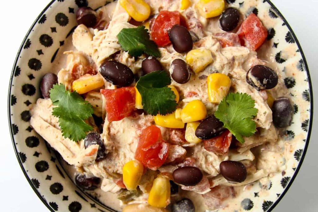 Easy Slow Cooker Cream Cheese Chicken Chili