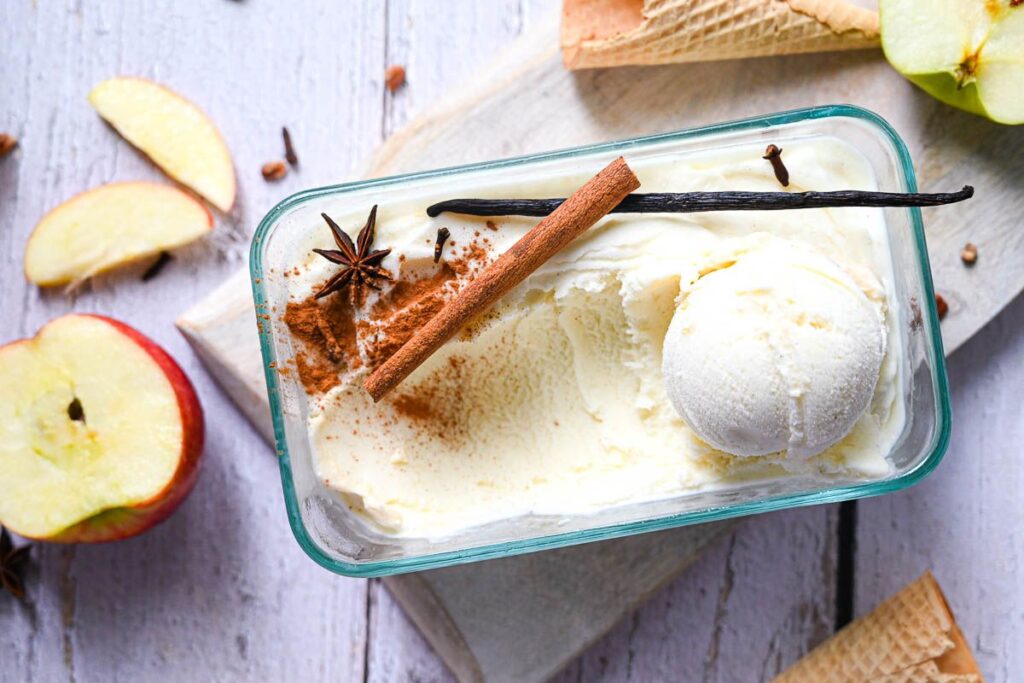 Homemade Apple Pie Gelato (Ice Cream Machine Recipe)