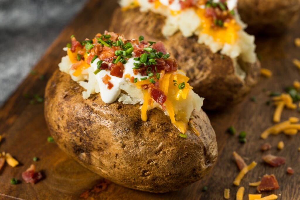 Homemade Loaded Baked Potatoes 