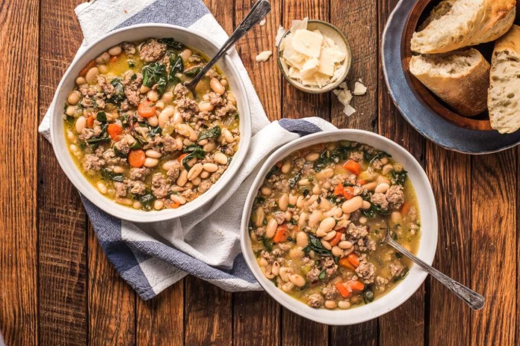 Italian Sausage Stew With White Beans