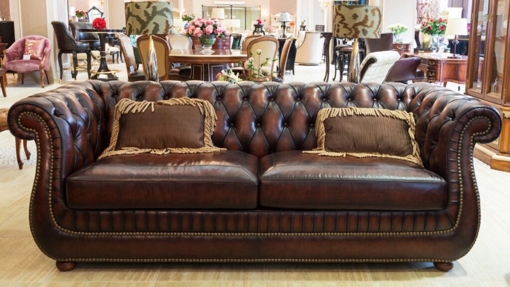 Leather couch