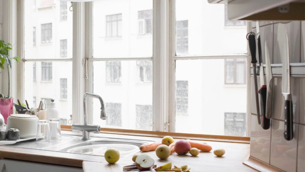 Magnetic Knife Strip in kitchen