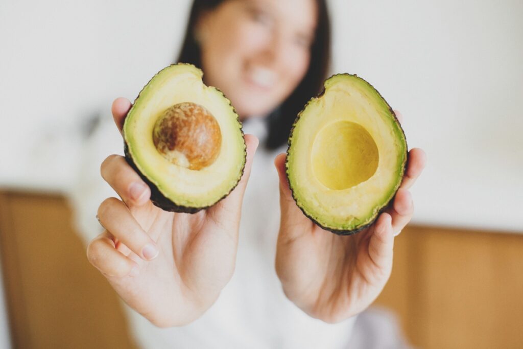 Perfectly ripe avocado 