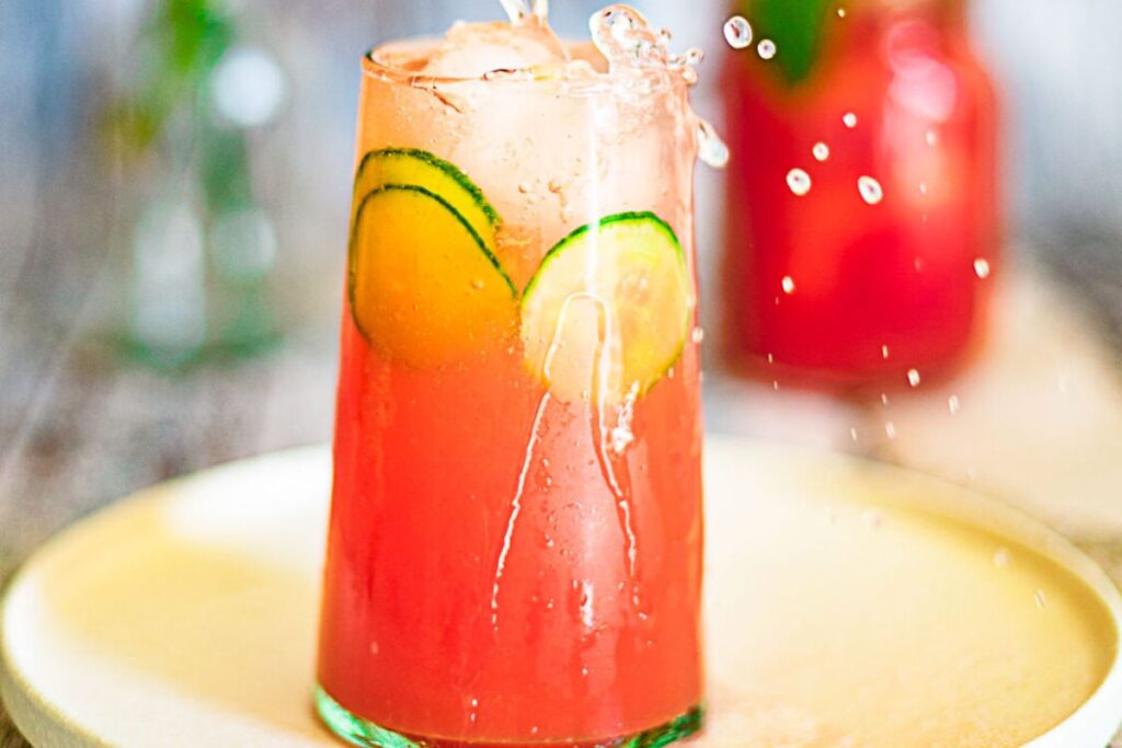 Refreshing Watermelon Cucumber Soda