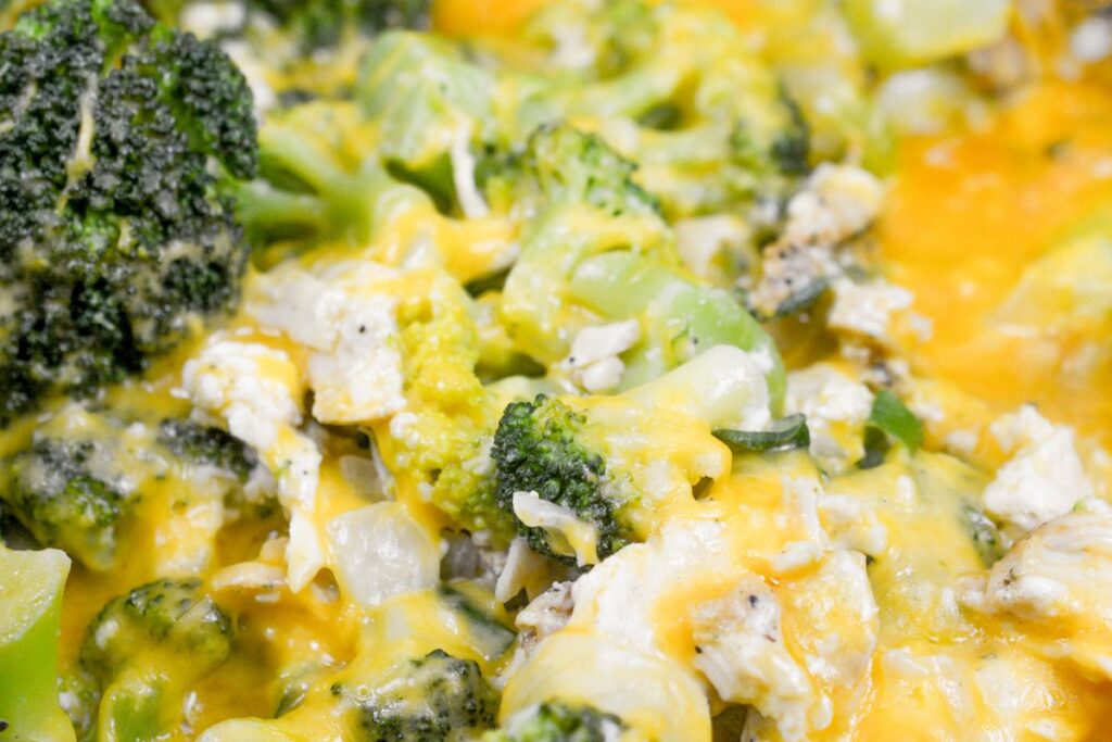 Slow Cooker Keto Chicken Broccoli Casserole