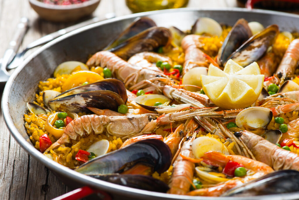 Spanish Paella with Seafood