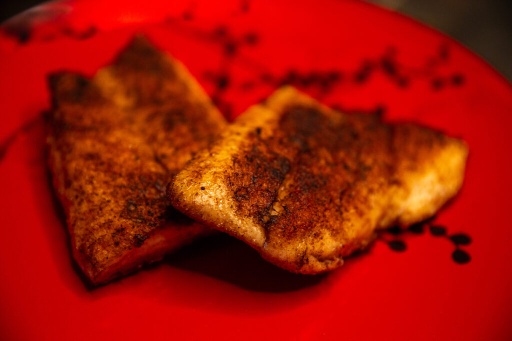 Cajun blackened filet of Mahi Mahi