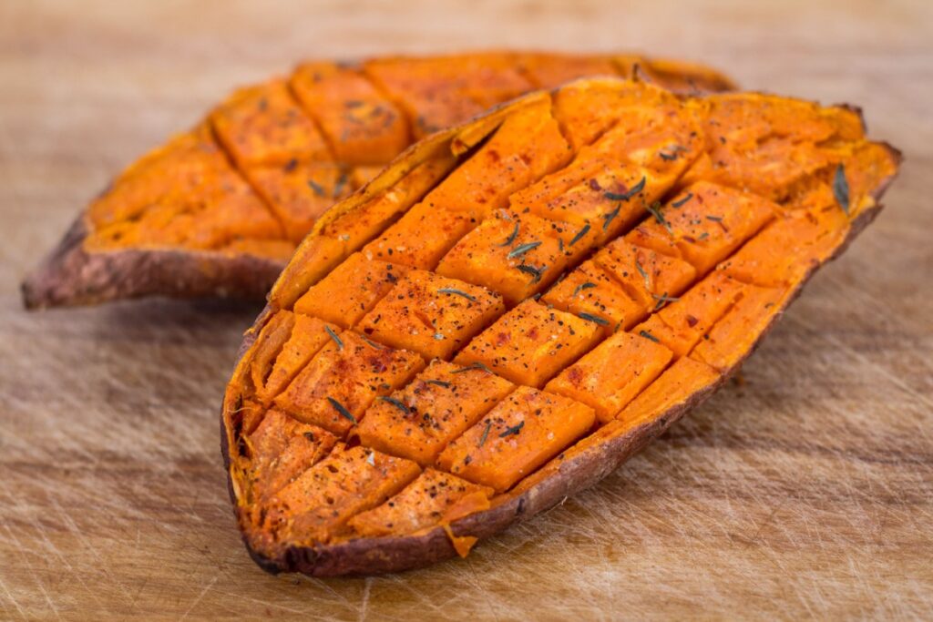 baked yam sweet potato