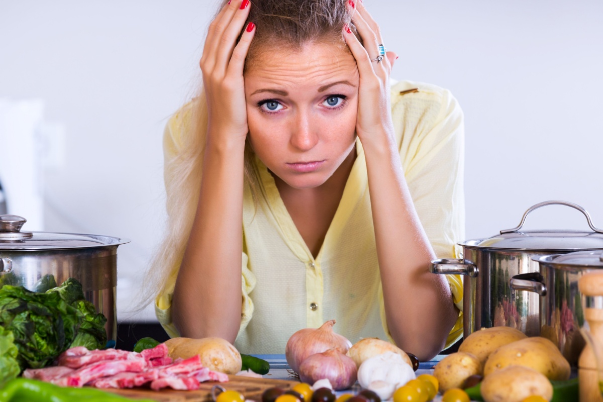 frustrated cook what to make for dinner