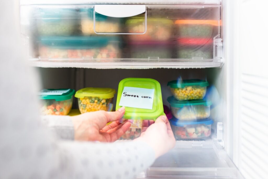 keeping food in freezer