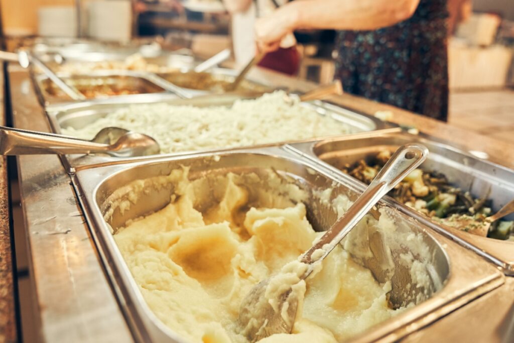 mashed potatoes buffet