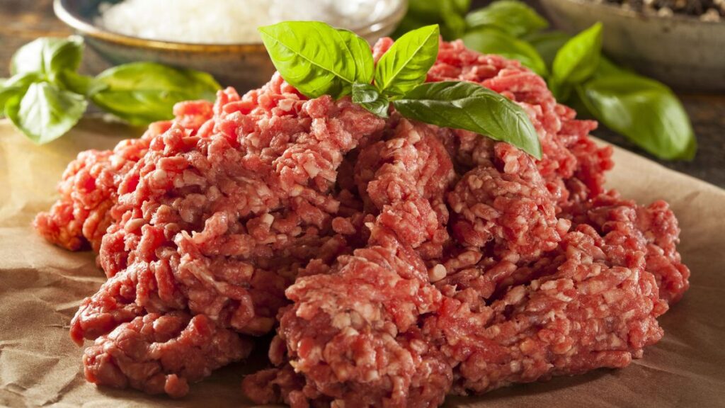 raw ground beef