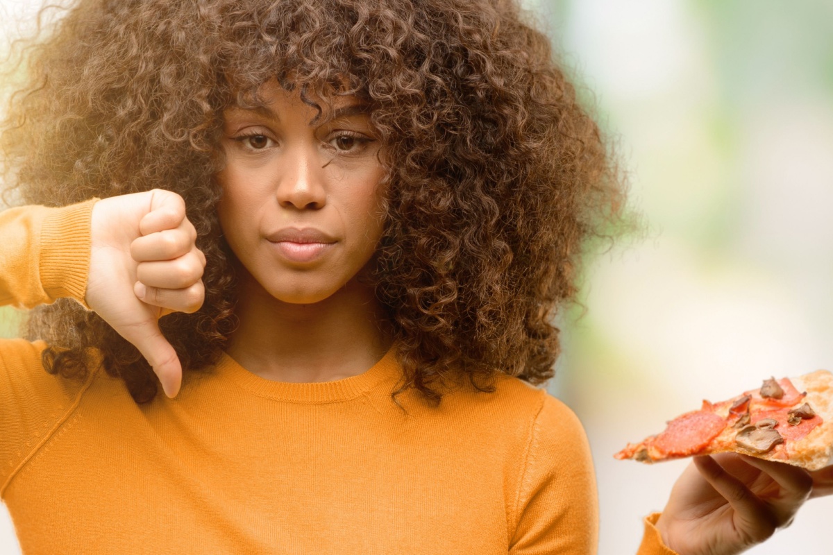 thumbs down pizza